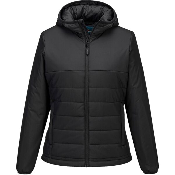 Women’s professional hooded insulated baffle jacket (S613) Thumbnail