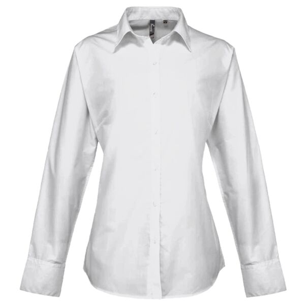Women's supreme poplin long sleeve shirt Thumbnail