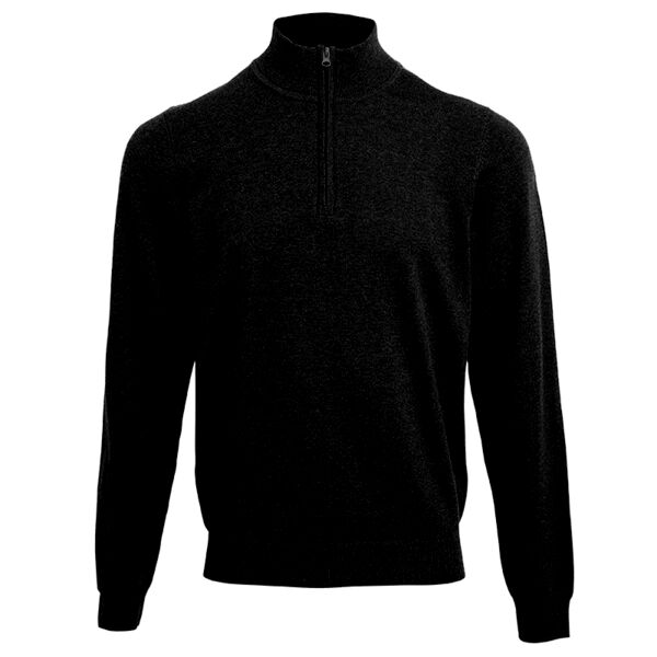 ¼ zip knitted sweater Thumbnail